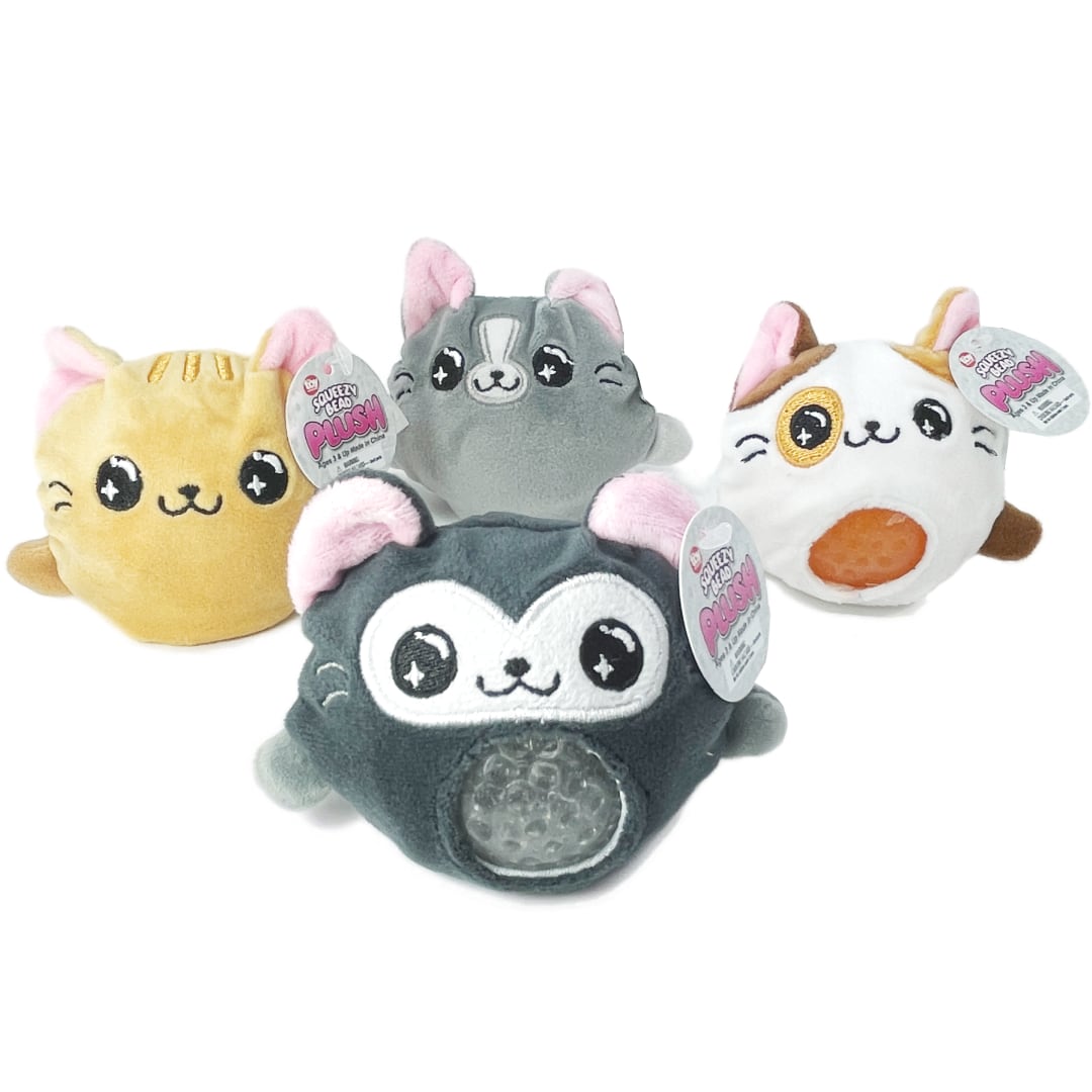 Cat Squeezy Bead Plush Tinywich