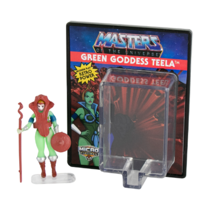 Masters of the Universe MOTU Green Goddess Teela retro Micro Figure