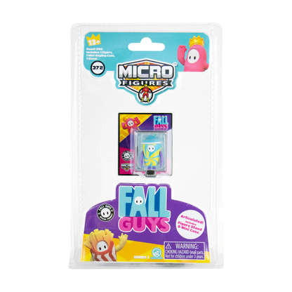 Blue Breeze from Fall Guys is shown as a micro figure in its packaging.