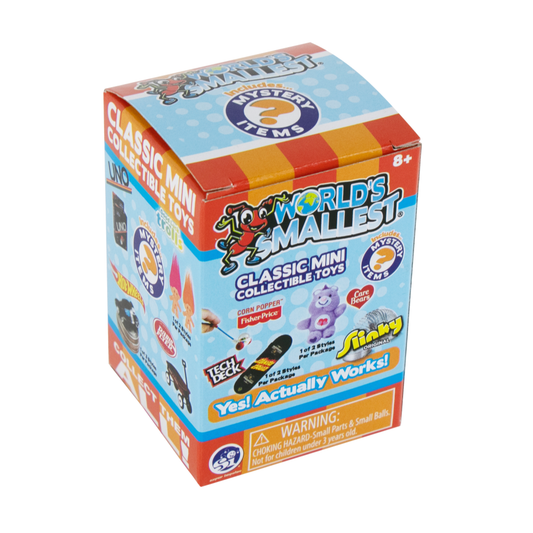 A blind box for the World's Smallest Classic Mini collectible toys. 